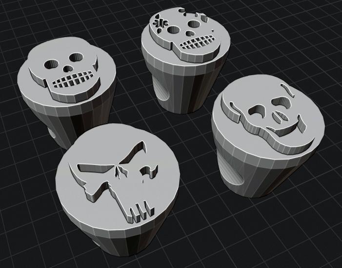 Skull stamps