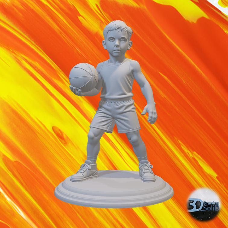 Kid Basketball Player Fıgure