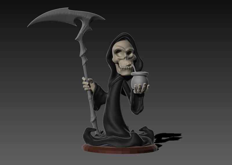 The Death - Parca - La Muerte - Halloween - mate