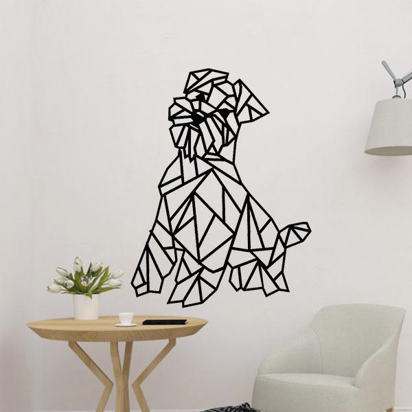 Schanauzer  Dog Geometric Wall Decor