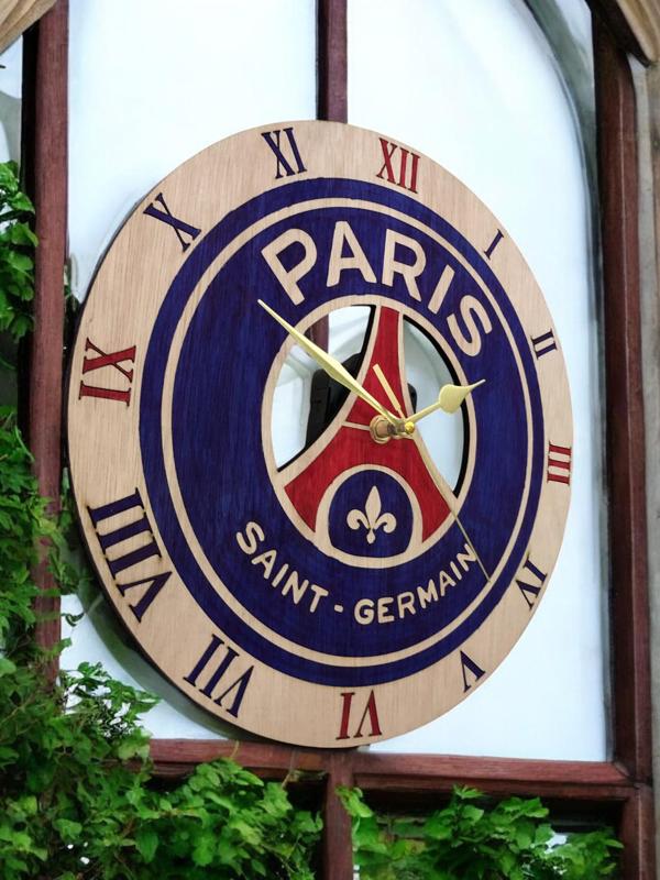 Laser-cut PSG clock