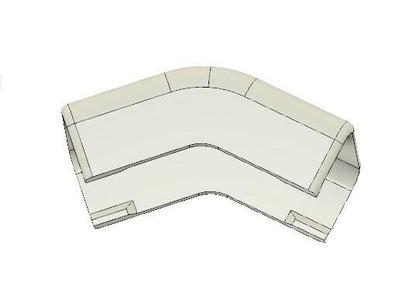 45 Degree Connector for CordMate II Cable Track