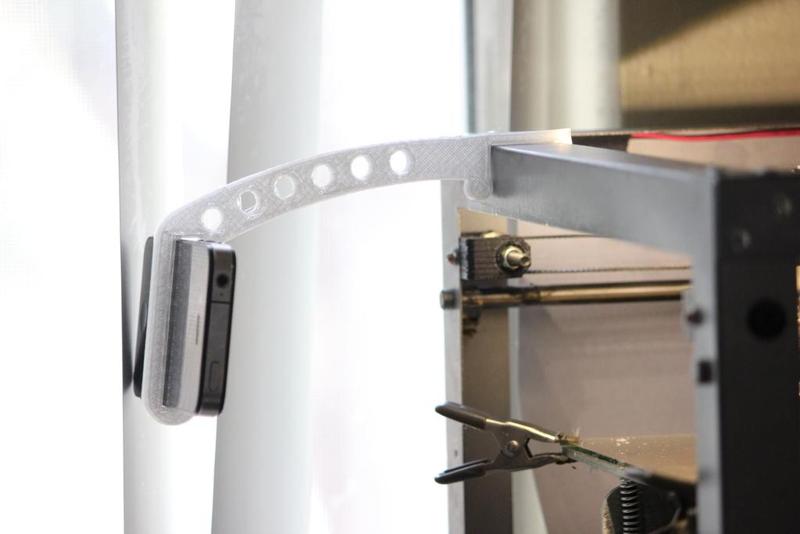 Solidoodle 3 iphone mount for timelapse