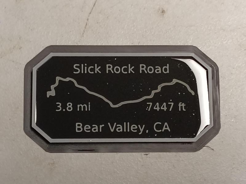 Maverick's Trail Badge Slick Rock Road Bear Valley CA