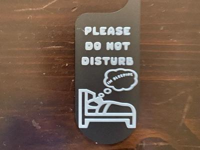 Do Not Disturb Travel Sign V2