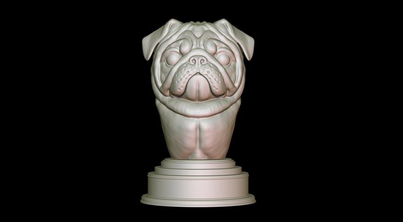 Pug Bust Doguillo