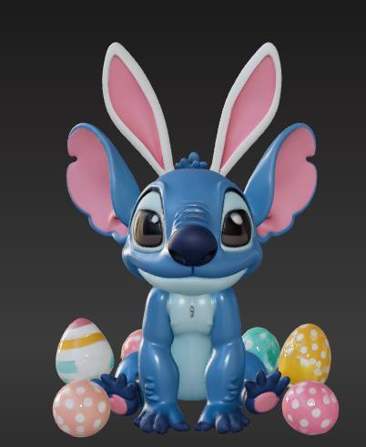 Easter Bunny Stitch Fan Art