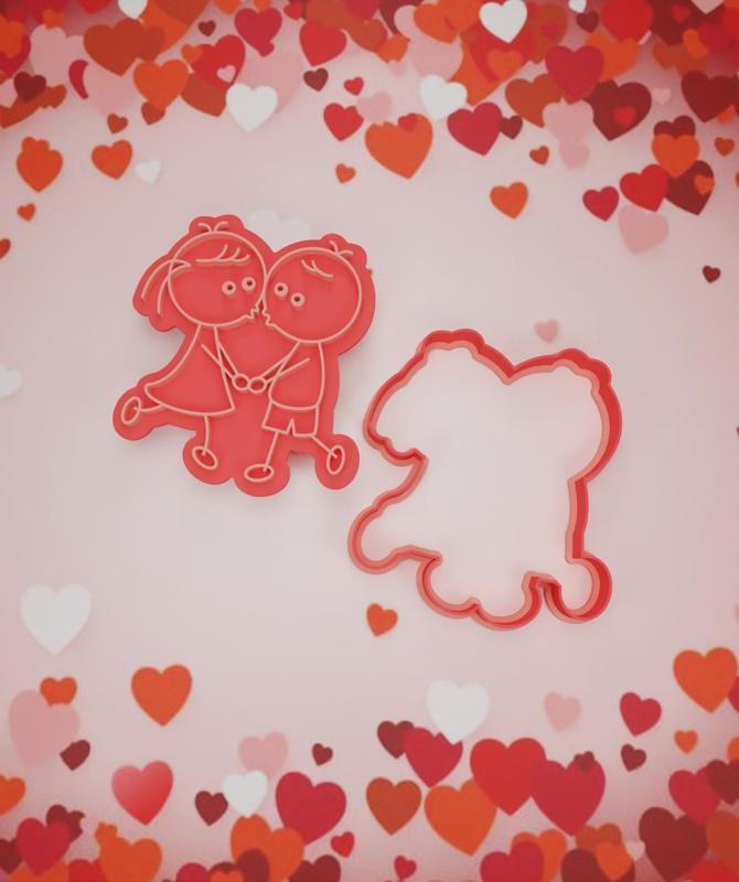 Valentine's Day Stamp #24 "Kissing Couple".