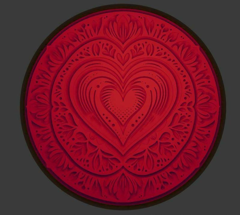 Valentine's Day Heart Stamp
