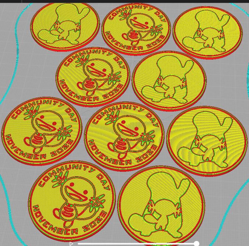 Pokemon Go Community Day #77 coin - Wooper