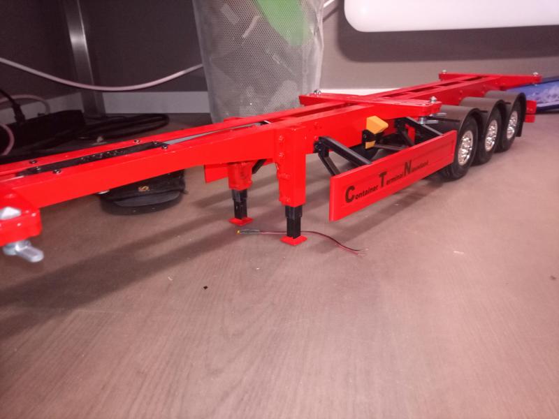 euro style container trailer parts for Tamiya / Toucan Hobby 1/14 rc truck