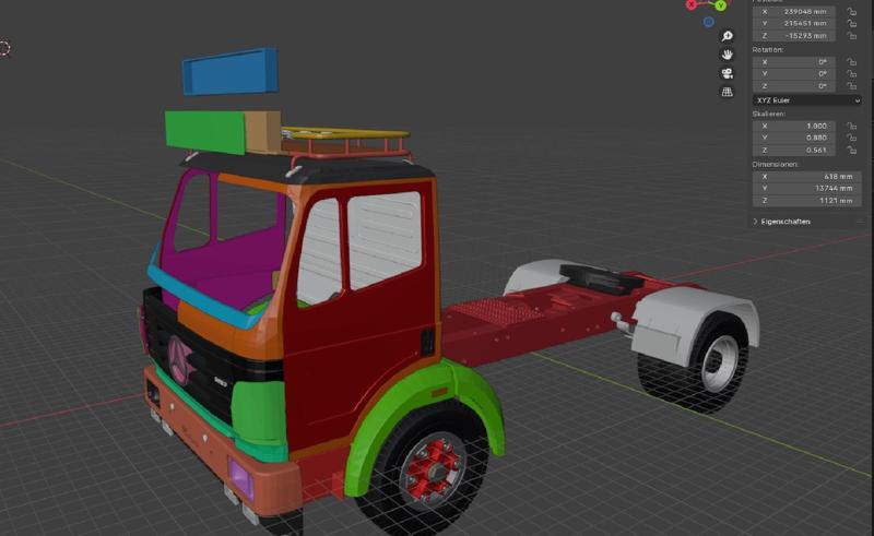 Tamiya 1:14 - SK DayCab Roofrack