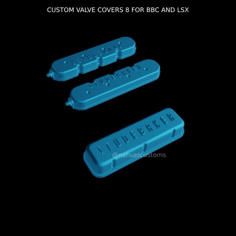 CUSTOM VALVE COVERS 8 FOR BBC AND LSX