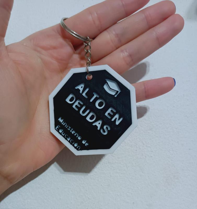 Key ring high in debt