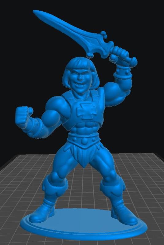 musclor brandishes his sword