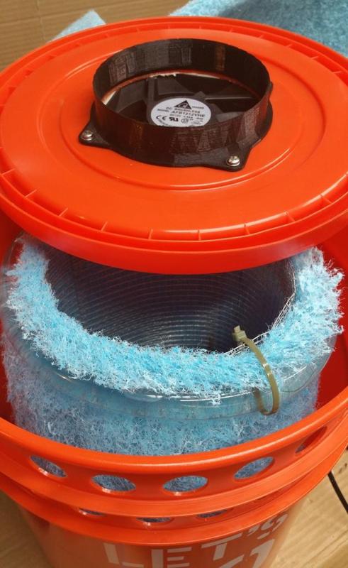 12cm/120mm fan shroud (for DIY swamp cooler)