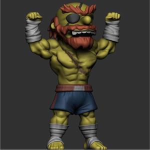 Willie Groundskeeper x Sagat
