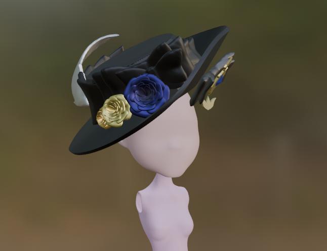 Genshin Impact Navia Lady's Hat for monster high