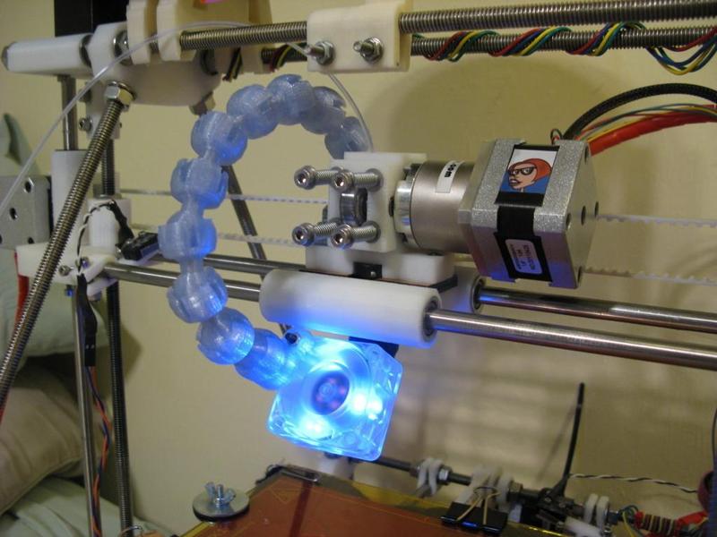 Ball Socket Fan Mount for MakerGear Prusa.