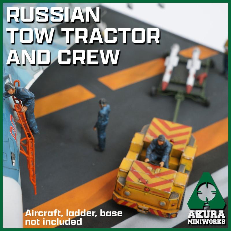 Russian Tow Tractor & deck crews