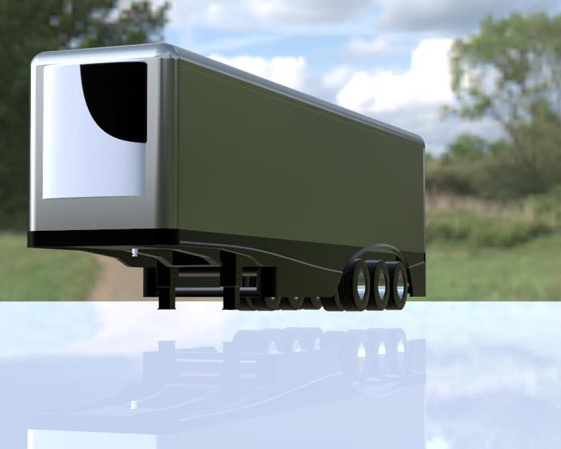 Refrigerated semi-trailer for RC 1:14