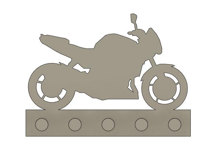 Yamaha FZ8 Wall Key Chain