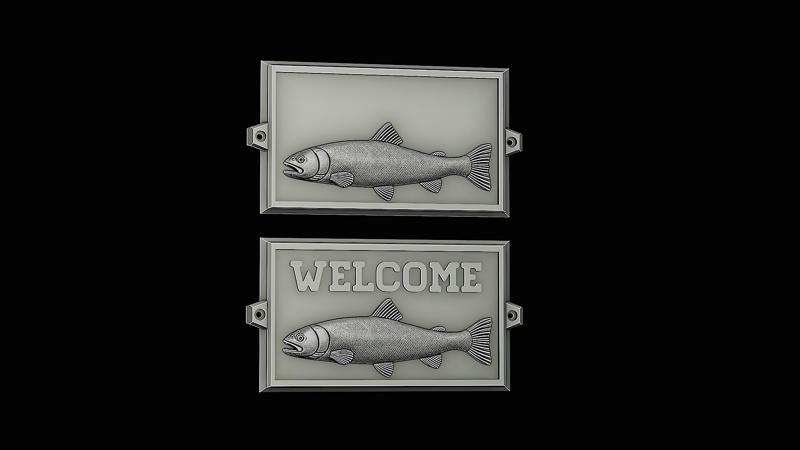 relief 1 FISH RAINBOW TROUT / ONCORHYNCHUS MYKISS