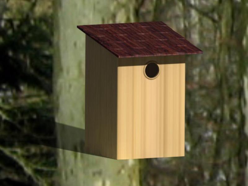 Birdhouse for titmouse
