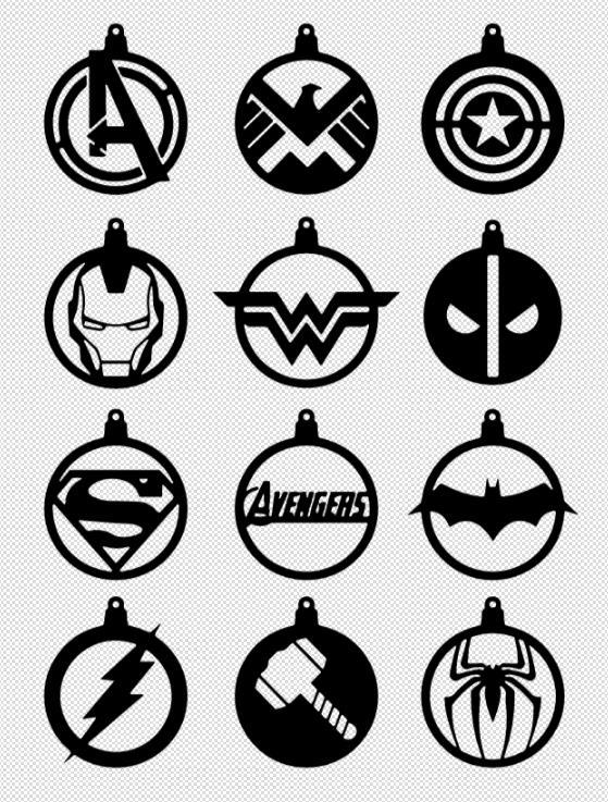 Marvel Christmas Spheres