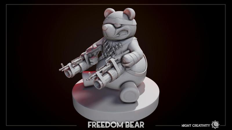 Freedom Bear from Deadrising sculpt