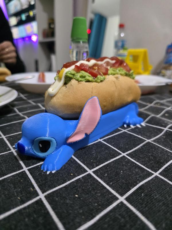 Hot dog holder stitch holder complete
