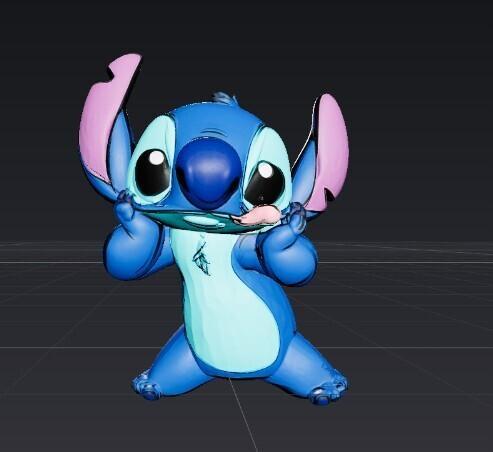 🌀 Naughty Stitch - 3D Printable Fan Art Figurine