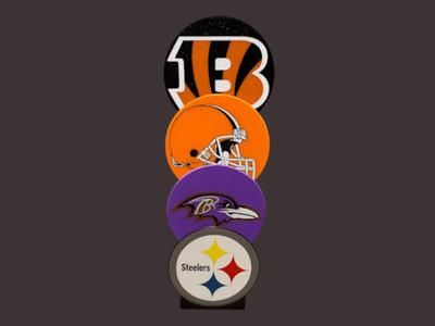 NFL AFC North Division Coasters and standing stand