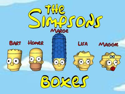 BRICK BOX "THE SIMPSONS"