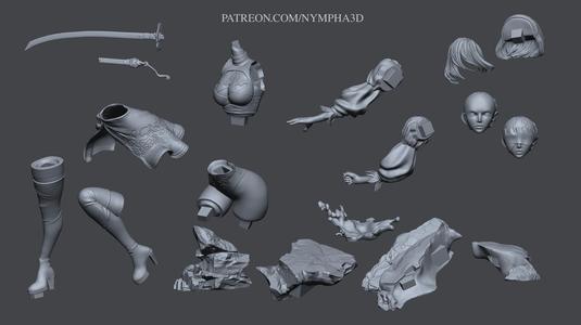 2B (NIER AUTOMATA) PRINT 3D FULL