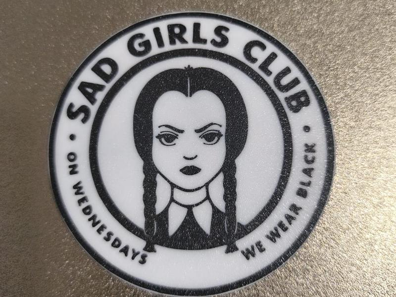 Wednesday Sad Girls Coaster