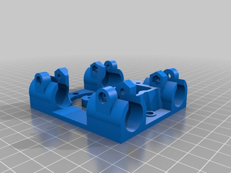 BudaSchnozzle Blown Wades X-Carriage, Extruder and Mount.