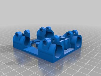 BudaSchnozzle Blown Wades X-Carriage, Extruder and Mount.