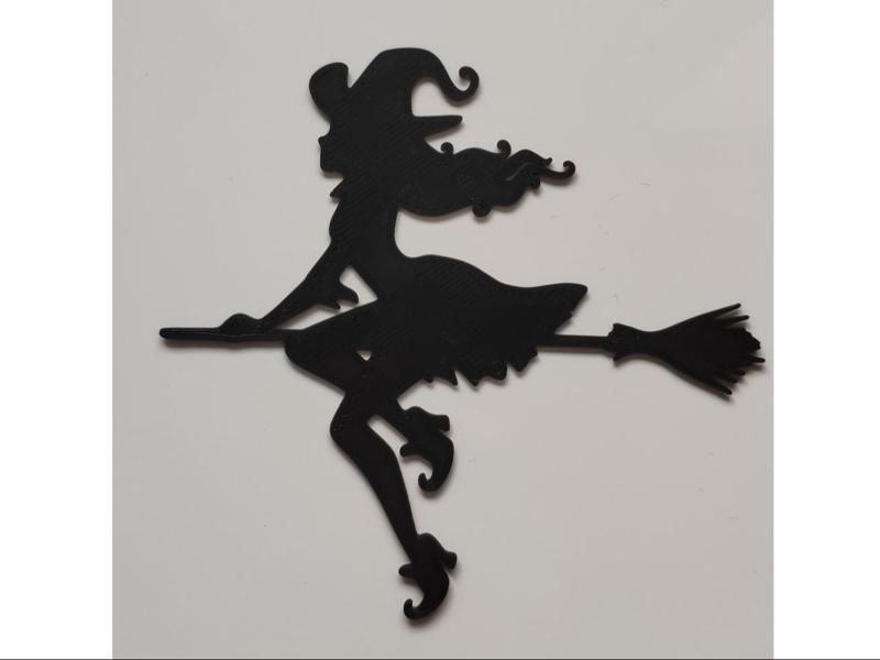 Halloween decoration - witch sticker