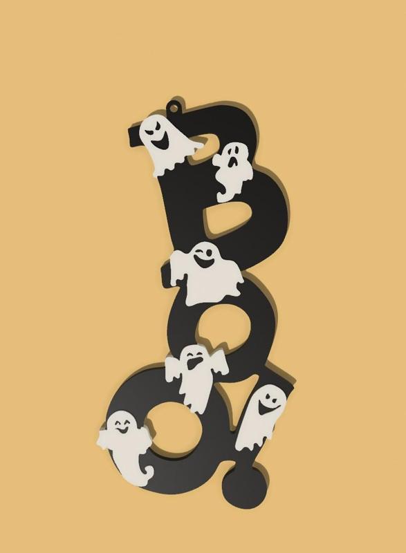 Boo Ghosts Halloween decor