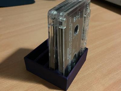 cassette holder for 4 tapes