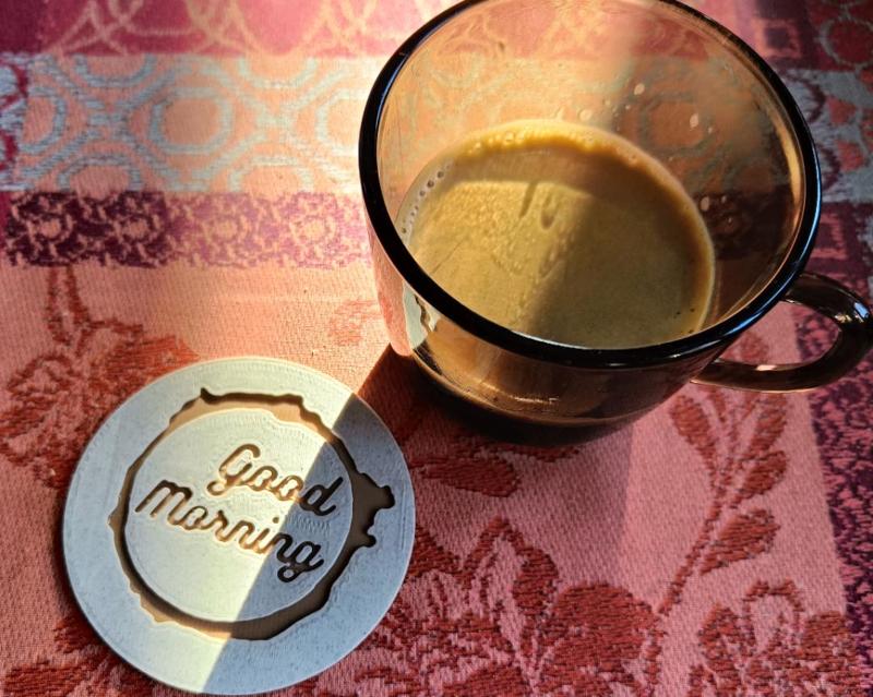 Good morning Coffee Coaster