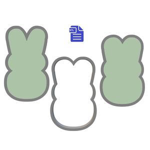 3pc Easter Bunny Bath Bomb Mold