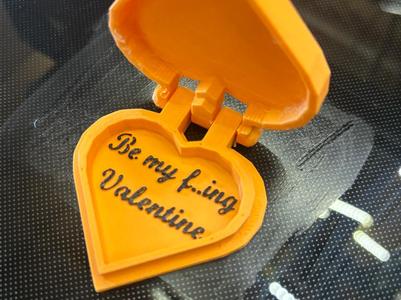 Valentine heart box