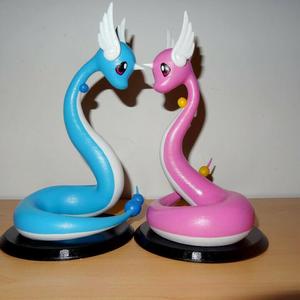 Suporte Alexa Echo Dot 4a e 5a Geração Casal Dragonair Pokemon
