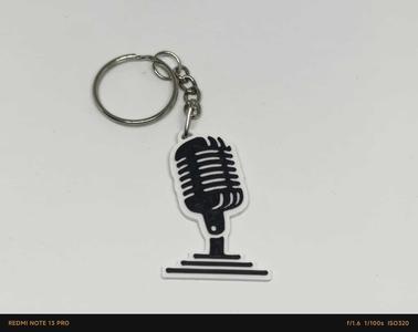 keychain - microphone - model - radio - music - keychain - microphone - model - radio - music