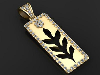 model depicts  pendant