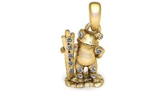 FrogPendant 3D printable model