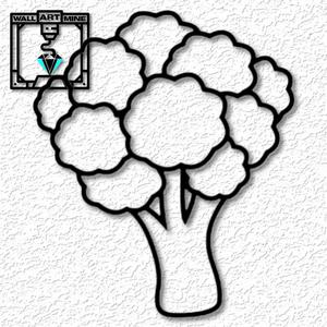 realistic food wall art broccoli wall decor autumn decoration