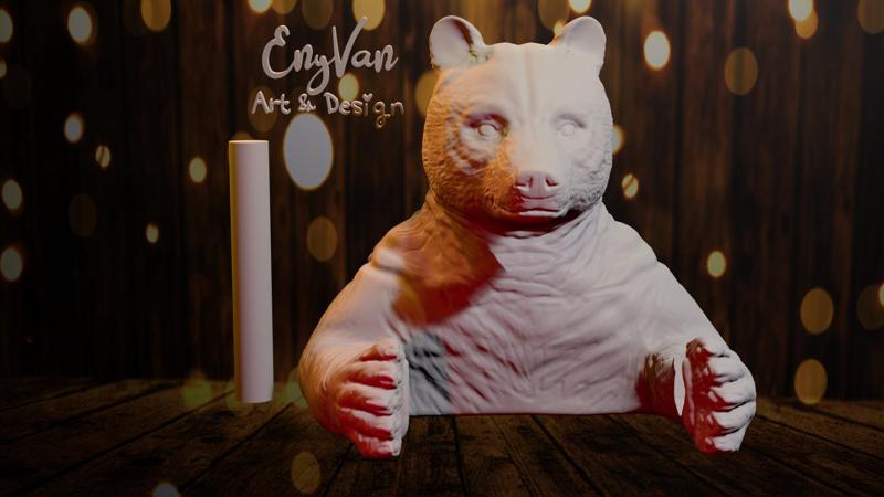 Bear bathroom accessory